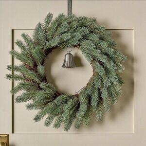 Real Touch Silver Pine Wreath - Magnolia Market Christmas Decor by Joanna Gaines